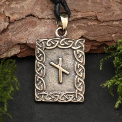 Rune Bronze Schmuck naudhiz Anhänger älteres Futhark