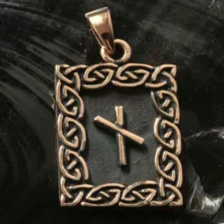 Rune Bronze Schmuck naudhiz Anhänger älteres Futhark