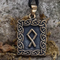 Rune Bronze Schmuck othala Anhänger älteres Futhark