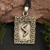 Rune Bronze Schmuck sowilo Anhänger älteres Futhark