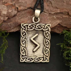 Rune Bronze Schmuck sowilo Anhänger älteres Futhark