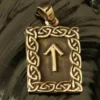 Rune Bronze Schmuck tiwaz Anhänger älteres Futhark