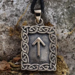 Rune Bronze Schmuck tiwaz Anhänger älteres Futhark