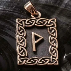 Rune Bronze Schmuck wunjo Anhänger älteres Futhark