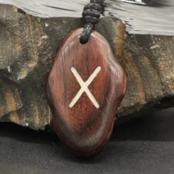 Rune Holz Schmuck gebo - älteres Futhark