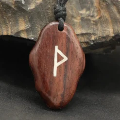 Rune Holz Schmuck thurisaz - älteres Futhark