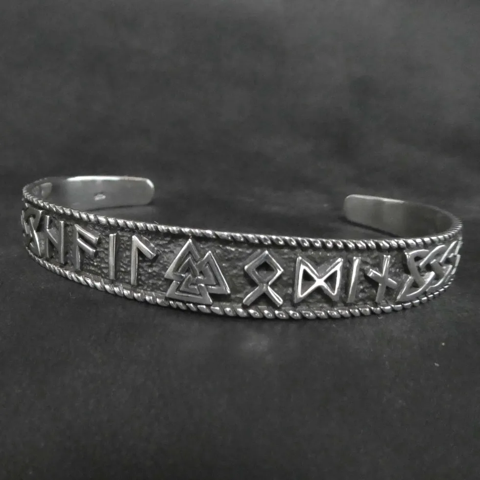 Runen Armreif Armschmuck Wikinger 925 Silber
