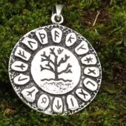 Runen Lebensbaum Schmuck Anhänger aus Silber 925