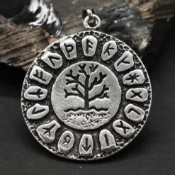 Runen Lebensbaum Schmuck Anhänger aus Silber 925