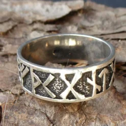 Runen Ring Schmuck Silber Bandring 925 Silber