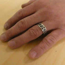 Runen Ring Schmuck Silber Bandring 925 Silber