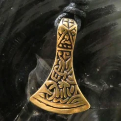 Sachsenaxt Schmuck Bronze Anhänger Mammenaxt Halskette