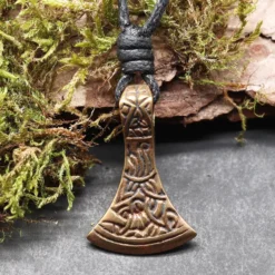 Sachsenaxt Schmuck Bronze Anhänger Mammenaxt Halskette