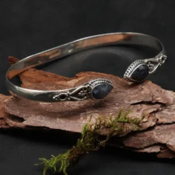 Saphire Edelstein Armband 925 Sterlingsilber Damen Armschmuck