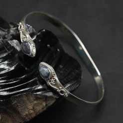 Saphire Edelstein Armband 925 Sterlingsilber Damen Armschmuck