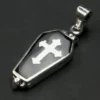Sarg Medaillon Gothik 925 Silberschmuck Anhänger Vampir Schmuck