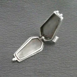 Sarg Medaillon Gothik 925 Silberschmuck Anhänger Vampir Schmuck