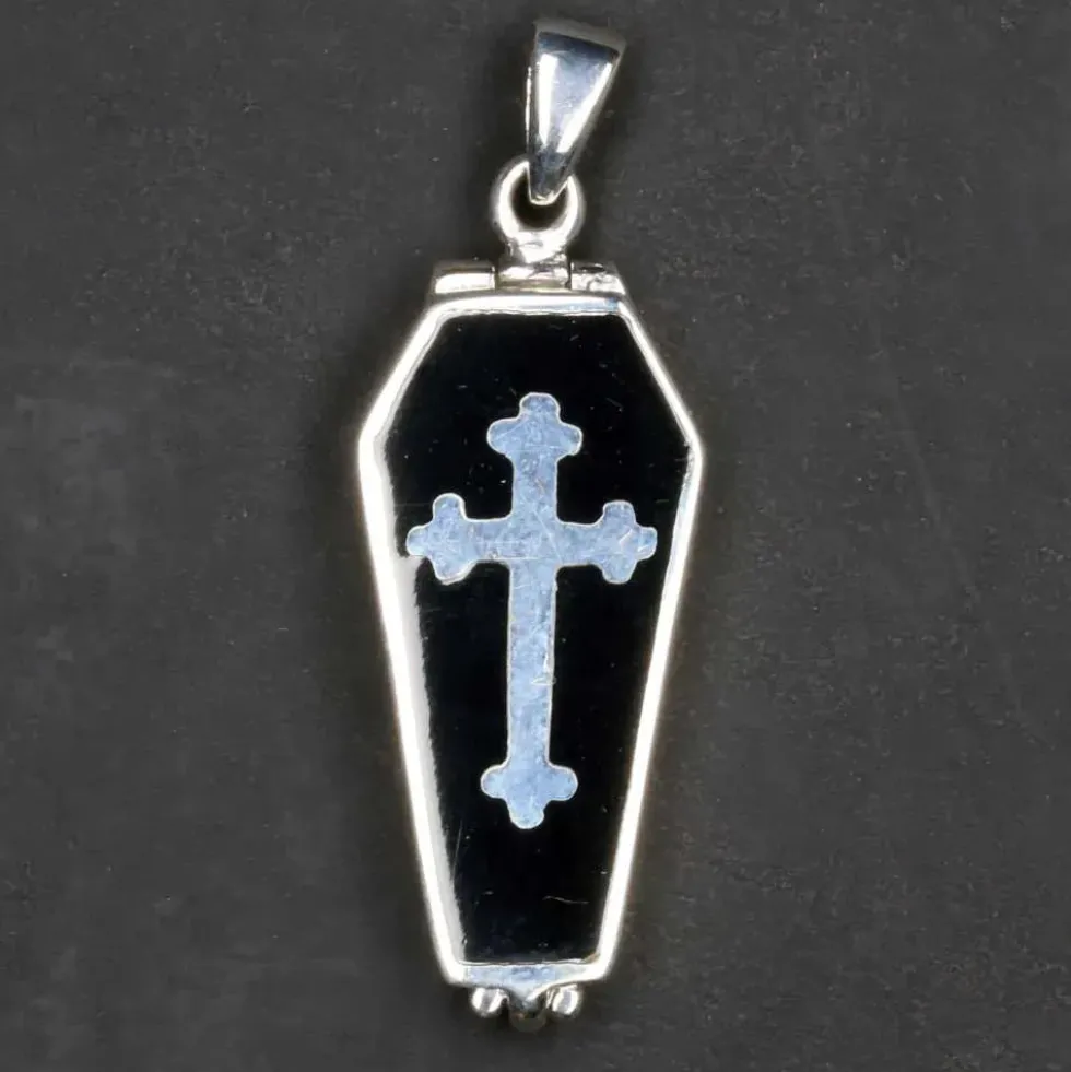 Sarg Medaillon Schmuck Anhänger aus Silber 925