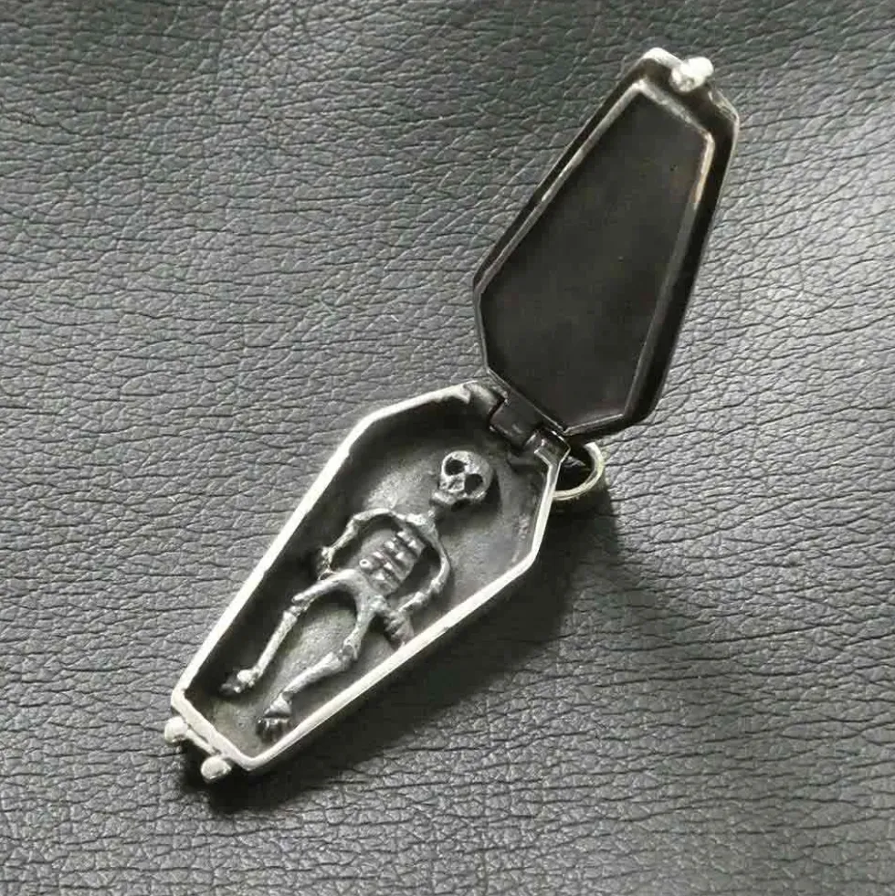 Sarg Medaillon Schmuck Anhänger aus Silber 925