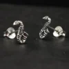 Saxophon Silber Ohrstecker Sterlingsilber Ohrschmuck
