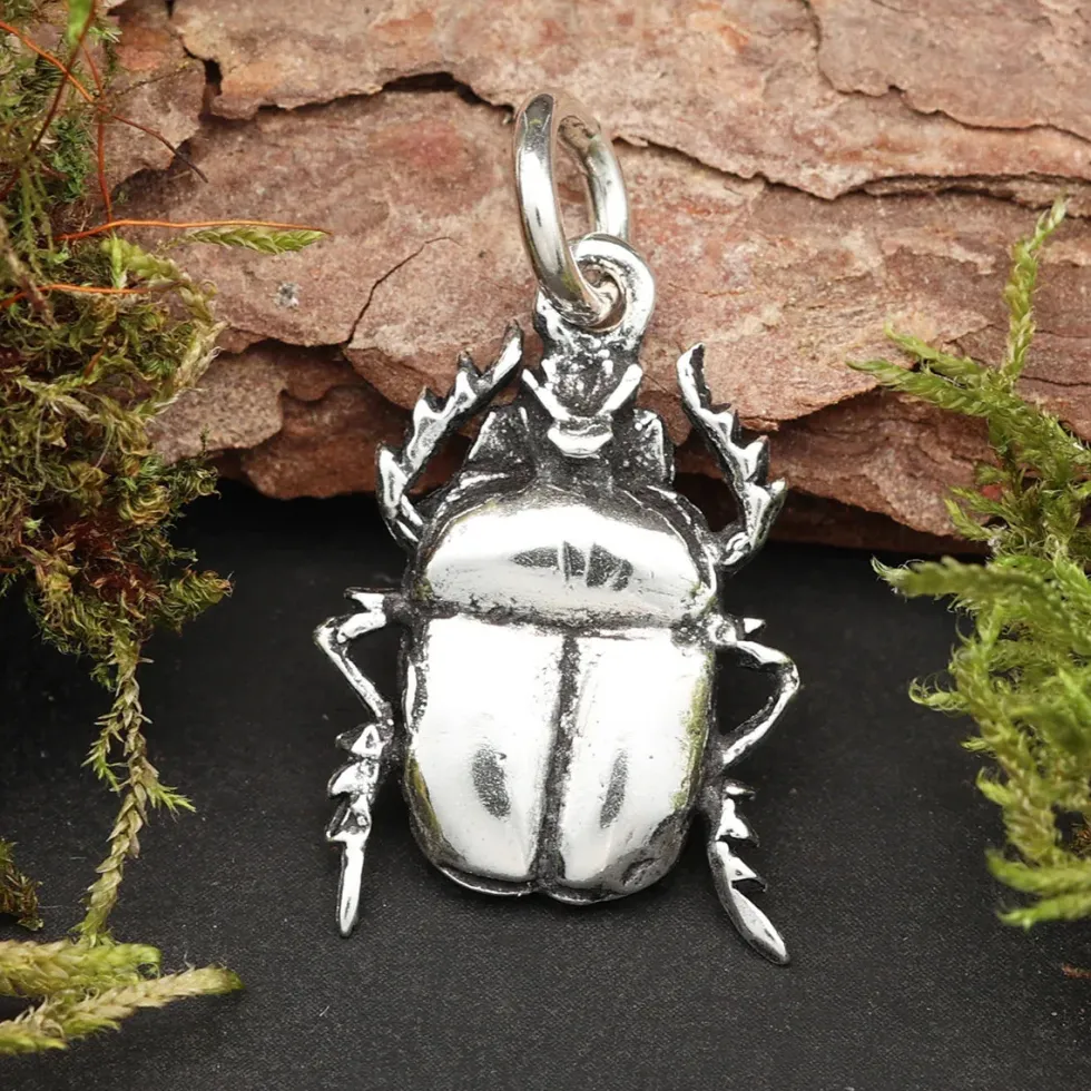 Scarabäus Anhänger Schmuck 925 Silber ägyptisch Glücksbringer