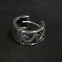 Scharnier Creole Welle 925 Silber Klappverschluß (1 Stück) edeler Ohrring