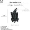 Schildkröte Kette Hornschmuck Anhänger