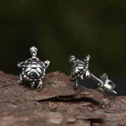 Schildkröte Ohrstecker 925 Silber Ohrschmuck