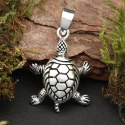 Schildkröte Schmuck Anhänger 925 Silber bewegliche Glieder