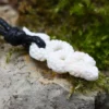 Schlange 3cm Knochen Anhänger geschnitzter Schmuck