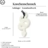 Schlange 5cm Knochenschmuck geschnitzter Kettenanhänger
