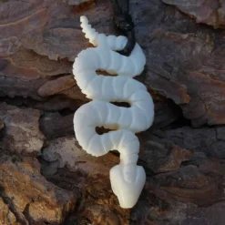 Schlange 5cm Knochenschmuck geschnitzter Kettenanhänger