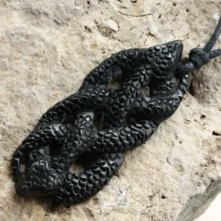 Schlangen Hornschmuck Anhänger Kette