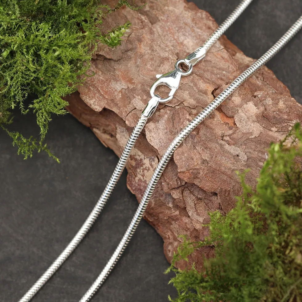Schlangenkette 1,6mm 925 Silber Silberkette diverse Längen