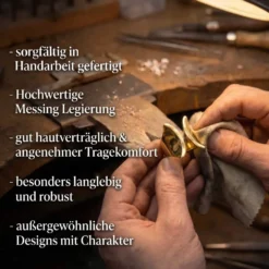 Schlangen Ohrringe Hänger Messing (Paar)