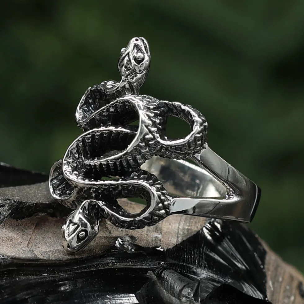Schlangen Ring 925er Silberschmuck