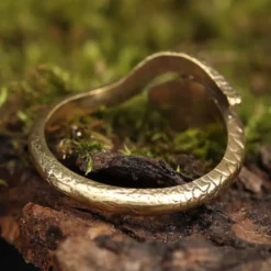 Schlangen Ring größenverstellbar Messing Damen Schmuck