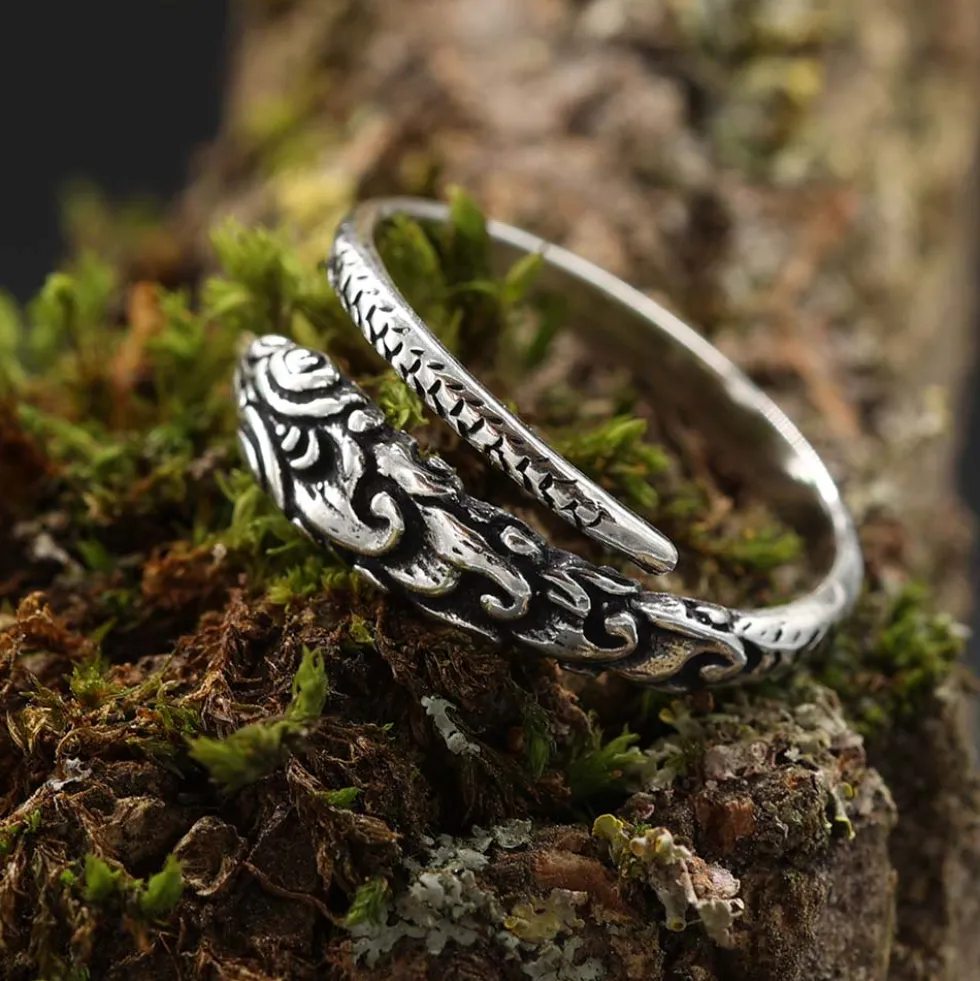 Schlangen Ring 925 Silber größenverstellbar