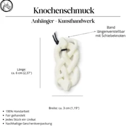 Schlangen Schmuck aus Knochen Kette