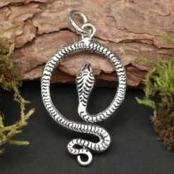 Schlange Schmuck Anhänger 925 Silber Kettenanhänger
