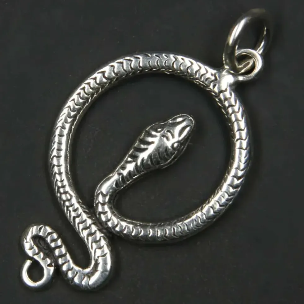 Schlange Schmuck Anhänger 925 Silber Kettenanhänger