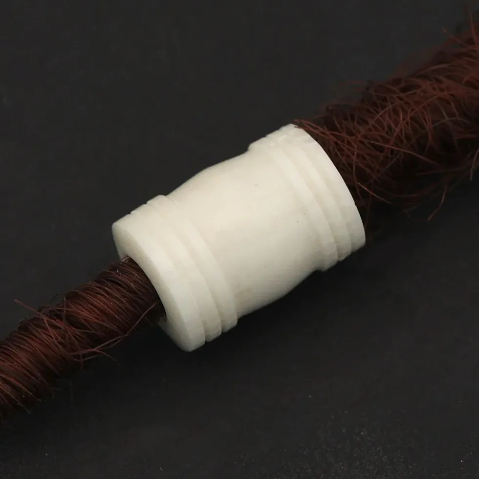 Schlichte Knochen Perlen Haarschmuck Bartschmuck Dreadlock