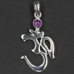 Schmuck Amethyst Om 925 Silberschmuck Kettenanhänger