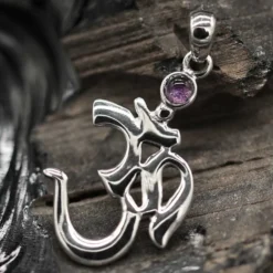 Schmuck Amethyst Om 925 Silberschmuck Kettenanhänger