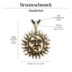 Schmuck Bronze Eclipse Anhänger