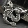 Schmuck Fuchor Drache Kettenanhänger 925 Silber