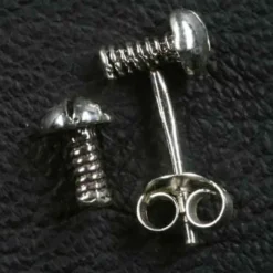 Schraube Ohrstecker 925 Silber Ohrschmuck Handwerker