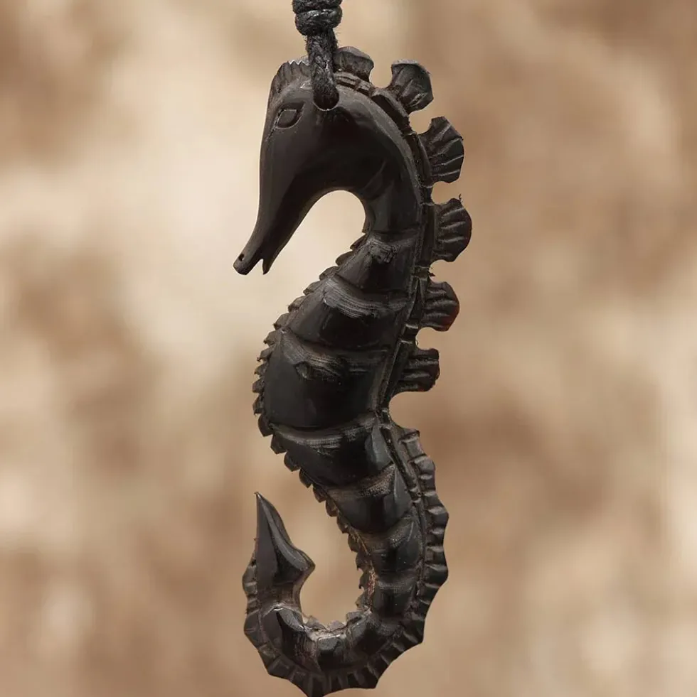 Seepferdchen Hornschmuck Anhänger Kette