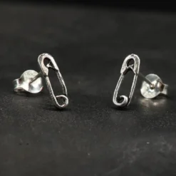 Sicherheitsnadel Ohrstecker 925 Silber Ohrschmuck