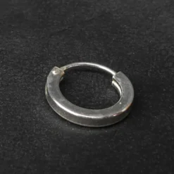 Silber Creole glatt Vierkant 10mm 2mm 925 Silber